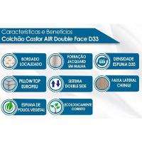 Colchão Solteiro Espuma D33 Black White Euro Pillow Double Face (88x188x25) - Castor - 5