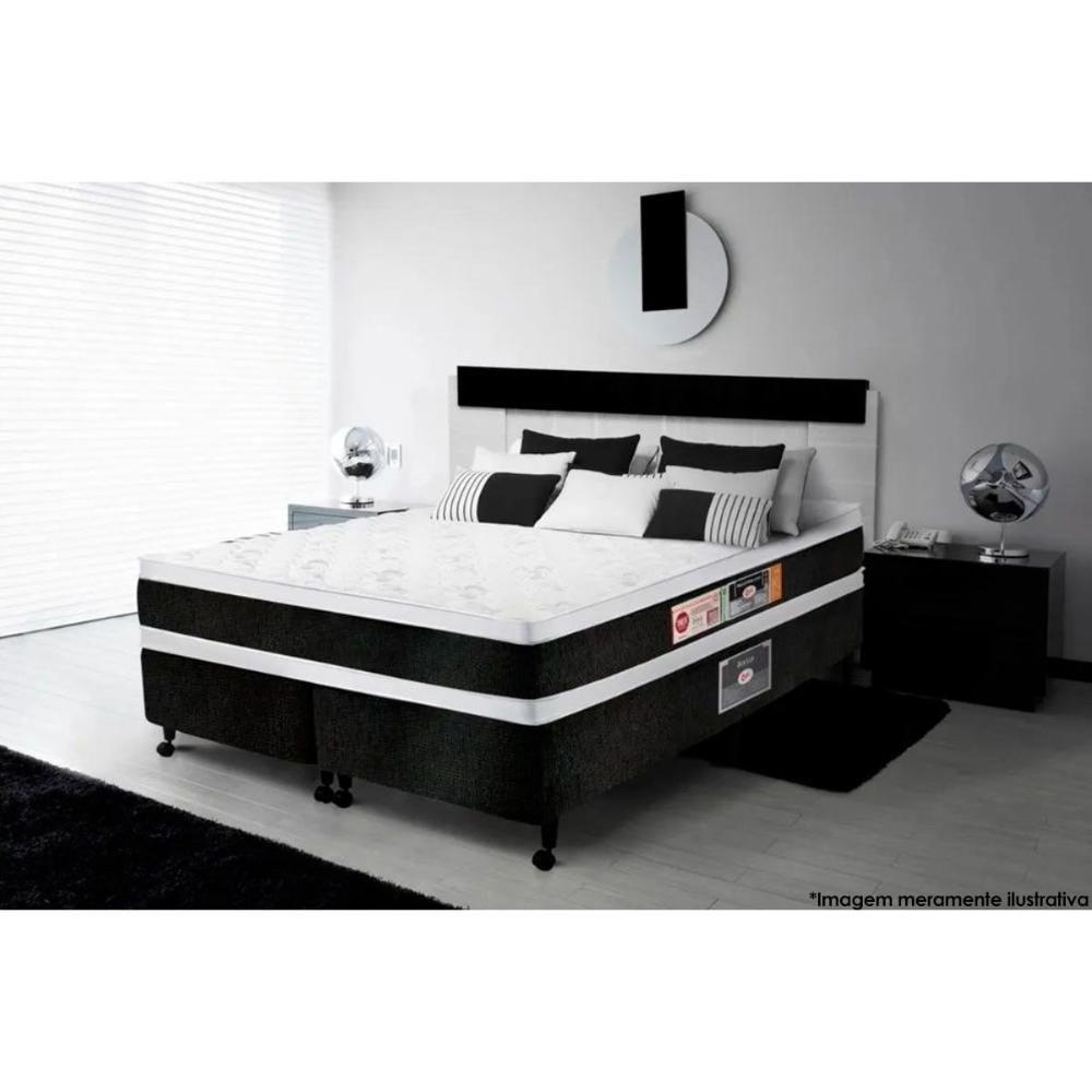 Colchão King Espuma D45 Black White Air Euro Pillow Double Face (193x203x27) - Castor - 2
