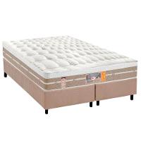 Conjunto Box Queen: Colchão Molas Castor Ensacadas Silver Star Air + Base Crc Suede Clean (158x198) - 1
