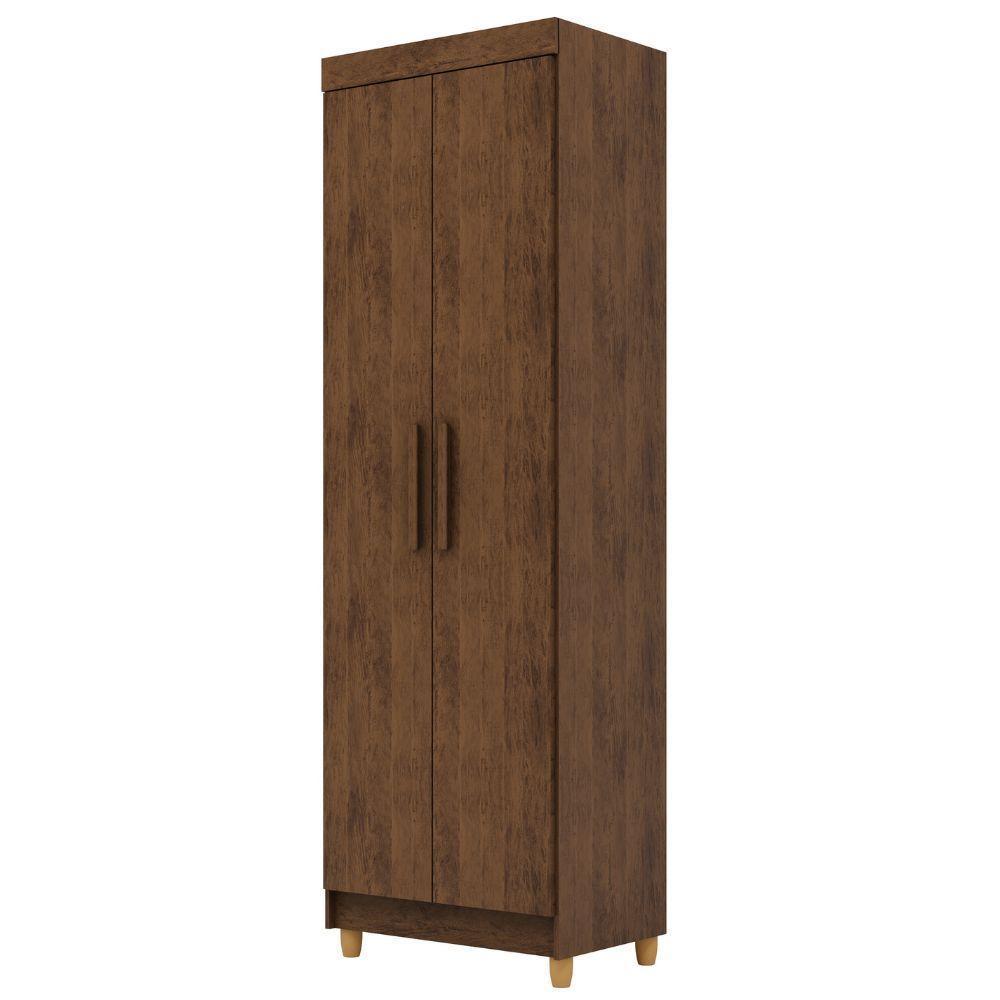 Armário Multiuso Line 2 Portas Imbuia Rústico Vr - 1