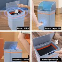 Lixeira Inteligente Recarregável 12 Litros Automática E Higiênica - 2