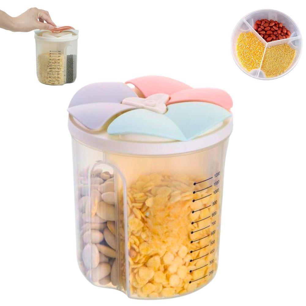 Pote Plástico De Armazenamento Com 3 Divisórias 1,5 Litros - 2