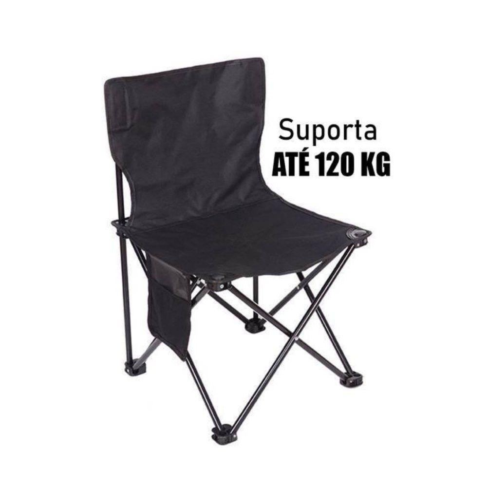 Cadeira Camping Dobrável Com Bolso Conforto E Praticidade - 4