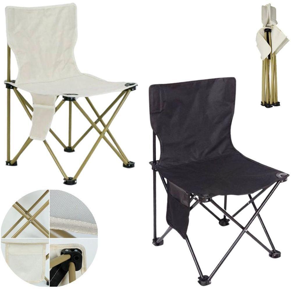 Cadeira Camping Dobrável Com Bolso Conforto E Praticidade - 5