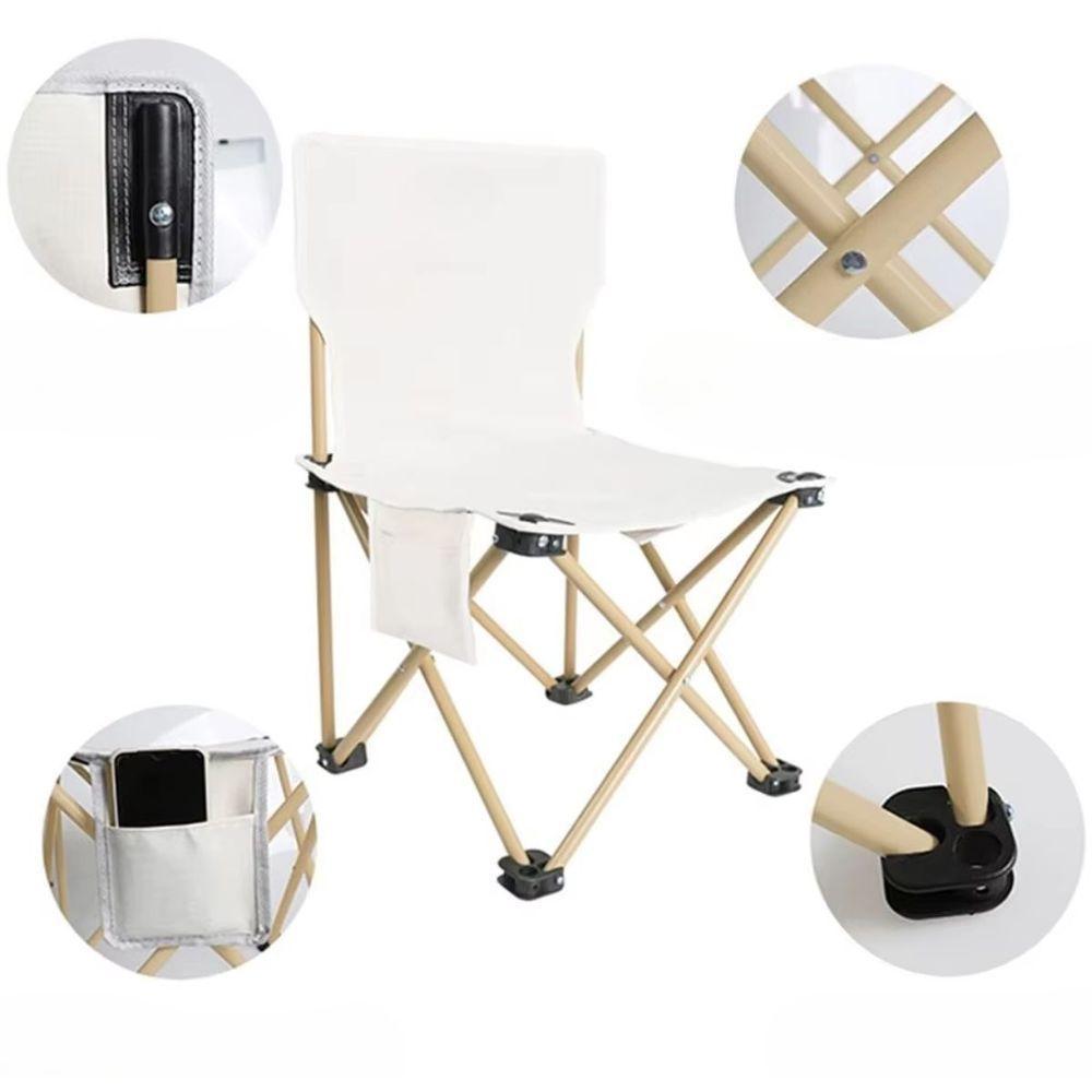 Cadeira Camping Dobrável Com Bolso Conforto E Praticidade - 6