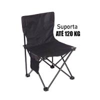 Cadeira Camping Dobrável Com Bolso Conforto E Praticidade