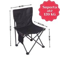 Cadeira Camping Dobrável Com Bolso Conforto E Praticidade - 9