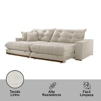 Sofá Duque Dois Módulos De 80cm B25cm A302 Linho Branco - 3