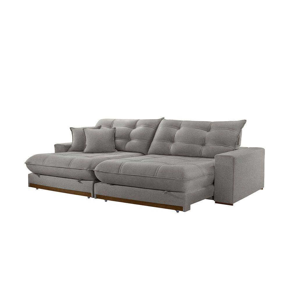Sofá Duque Dois Módulos De 80cm B25cm A230 Linho Cinza - 3