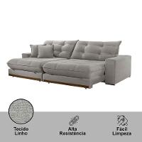 Sofá Duque Dois Módulos De 80cm B25cm A230 Linho Cinza - 2