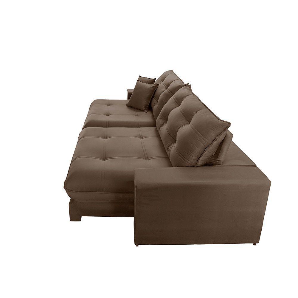 Sofá Duque Dois Módulos De 120cm B25cm B016 Veludo Marrom - 2