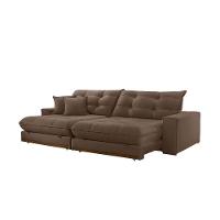 Sofá Duque Dois Módulos De 120cm B25cm B016 Veludo Marrom - 3