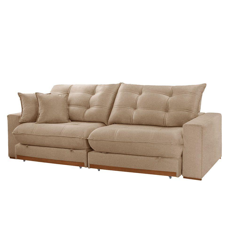 Sofá Duque Dois Módulos De 100cm B25cm A226 Linho Bege - 5