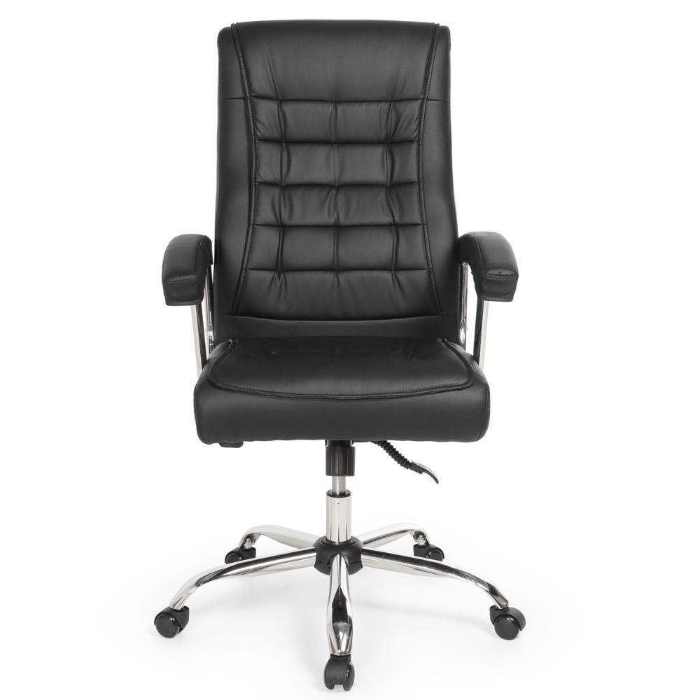 Cadeira De Escritório Giratória Presidente Premium Com Molas Ensacadas - Preto - 4