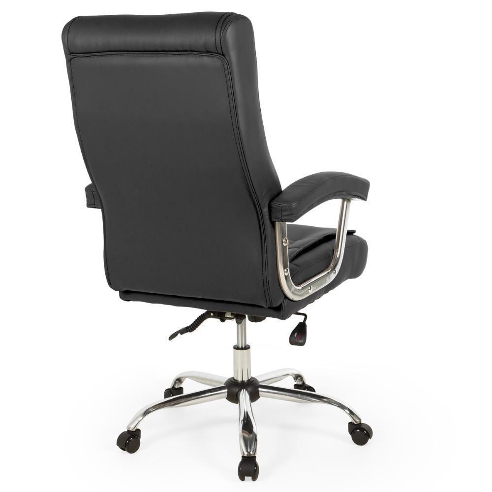 Cadeira De Escritório Giratória Presidente Premium Com Molas Ensacadas - Preto - 6