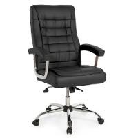 Cadeira De Escritório Giratória Presidente Premium Com Molas Ensacadas - Preto - 1