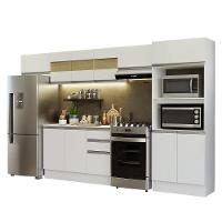 Armário De Cozinha Completa 100% MDF 310 Cm Smart 01 Xa Branco - 2