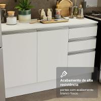 Armário De Cozinha Completa 100% MDF 310 Cm Smart 01 Xa Branco - 8