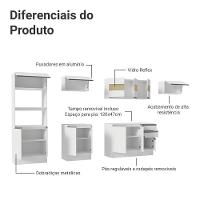 Armário De Cozinha Completa 100% MDF 310 Cm Smart 02 Branco - 5