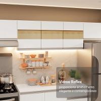 Armário De Cozinha Completa 100% MDF 310 Cm Smart 01 Branco - 9