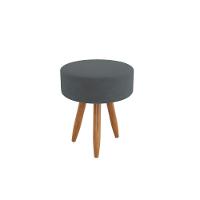 Kit 2 Poltronas Decorativa Sala Nina Com Puff Balaqui Decor Cinza - 6