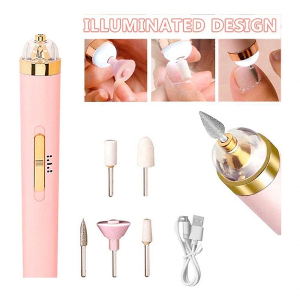 Kit Lixadeira De Unhas Portátil 5 Em 1 - Manicure E Cutícula Com Facilidade - 9