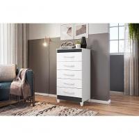 Gaveteiro Fenix Flex Branco Titanium Azul Rosa 5 Gavetas - 10