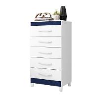 Gaveteiro Fenix Branco Flex Rosa Titanium Azul 5 Gavetas - 6