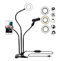 Ring Light Com Suporte Integrado Para Microfone - Iluminação Profissional Para Live Stream - 1