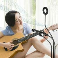 Ring Light Com Suporte Integrado Para Microfone - Iluminação Profissional Para Live Stream - 3