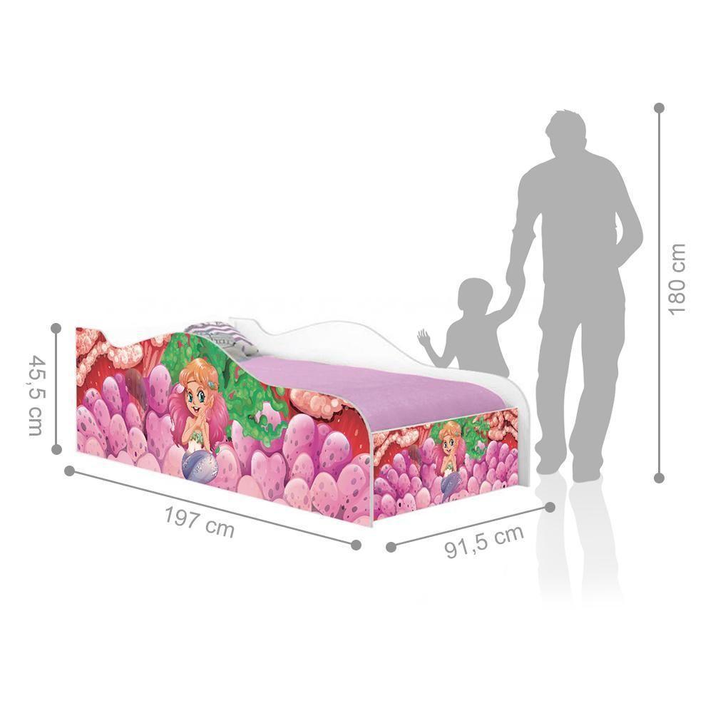 Cama Like Sereia No Mar Solteiro Com Colchão - 4