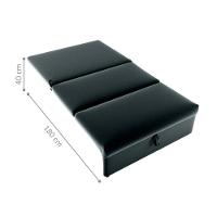 Sofá Cama 2 Lugares Belize Veludo Inca Preto - 3