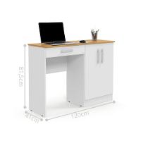 Mesa Computador Gaveta Portas Sousa Branco Cinamomo - 4