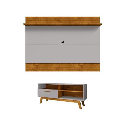 Jogo Painel e Rack Winterhold Cinamomo Off White