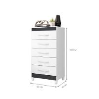 Gaveteiro 5 Gavetas Fenix Titanium - 3