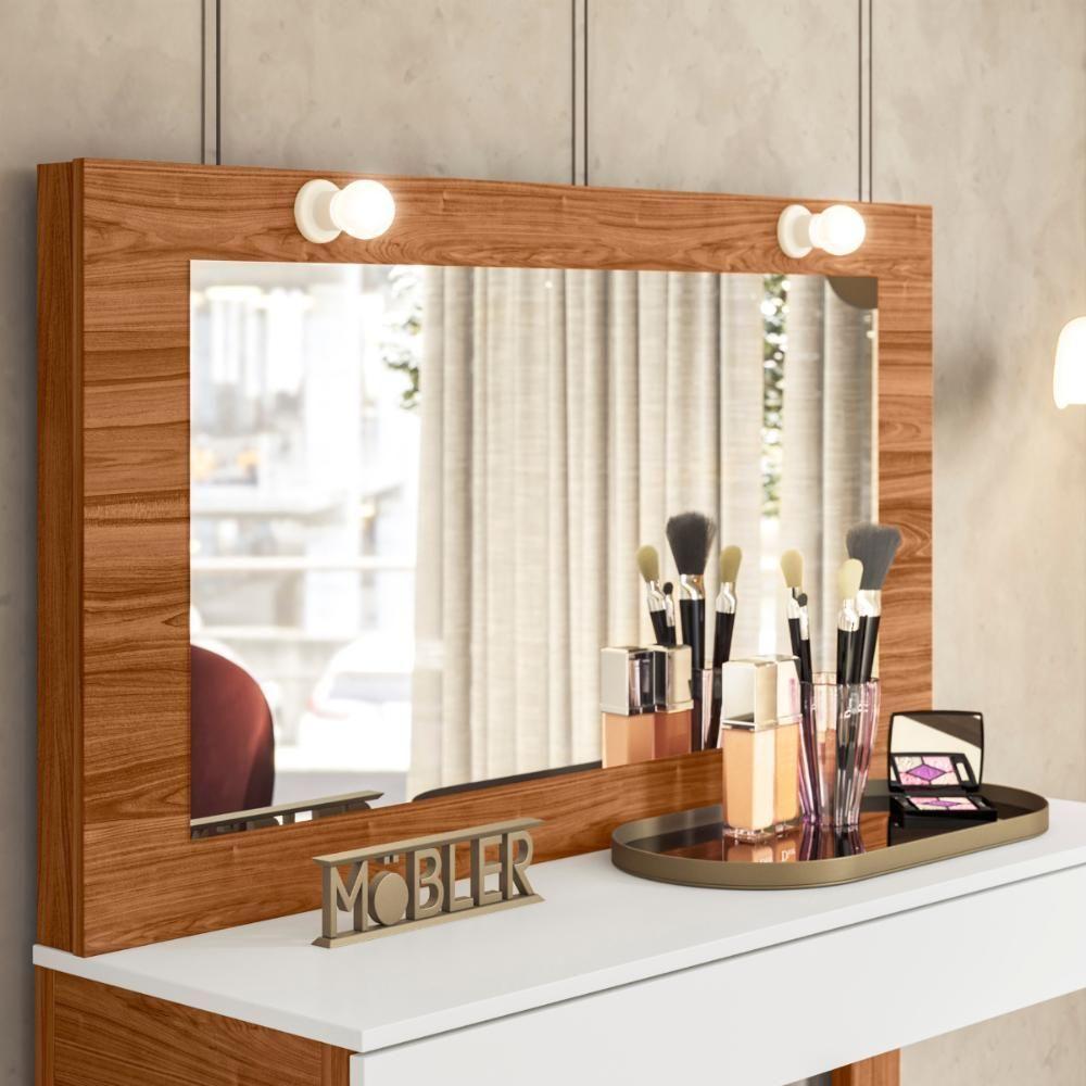 Gabinete Toucador Camarim Diva Pop Cinamomo Branco Fosco - 5