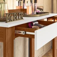 Gabinete Toucador Camarim Diva Pop Cinamomo Branco Fosco