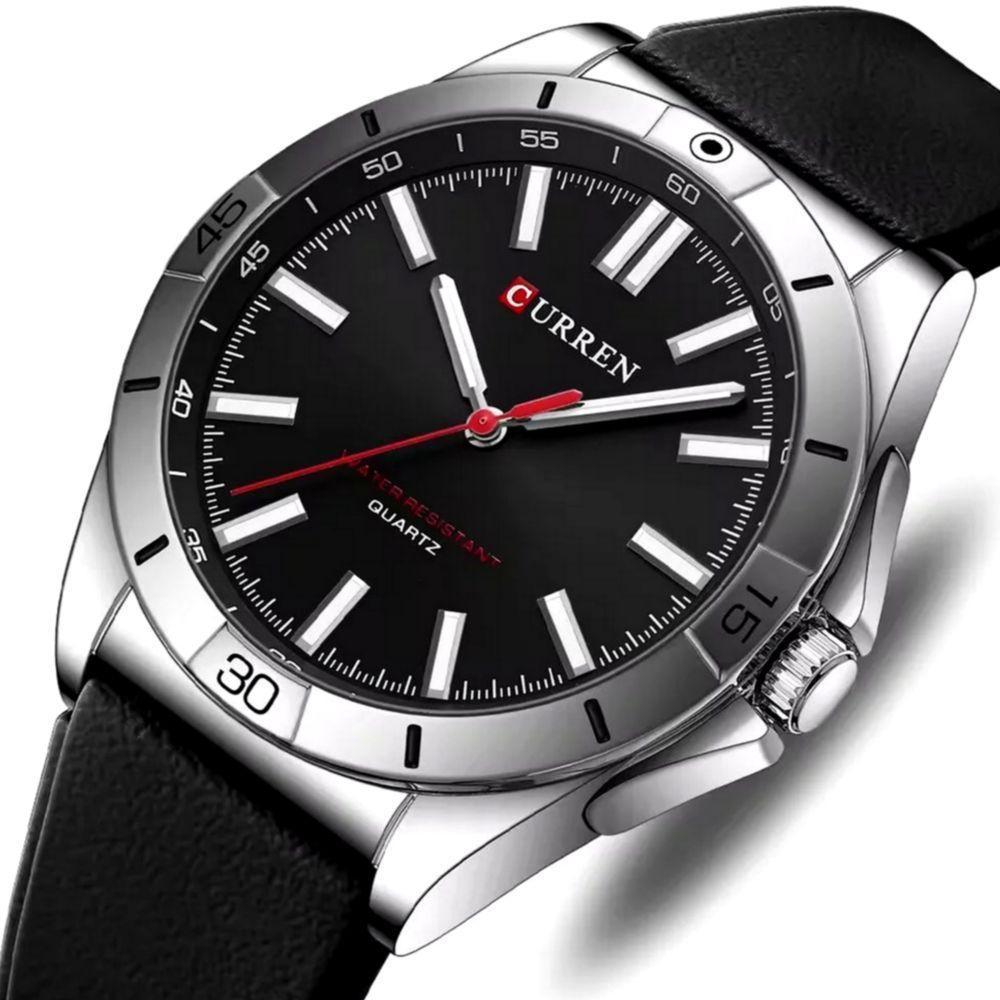 Relógio De Pulso Masculino De Quartzo Luminoso Pulseira De Silicone Impermeável 3atm Preto - 2