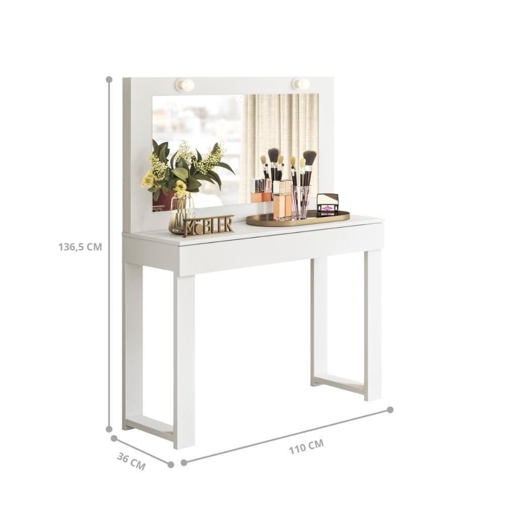 Gabinete Toucador Camarim Diva Pop Branco Fosco - 5