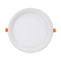 Kit 10 Painel De Led Redondo Embutir Recuado 18w Bivolt Taschibra 6500k Frio