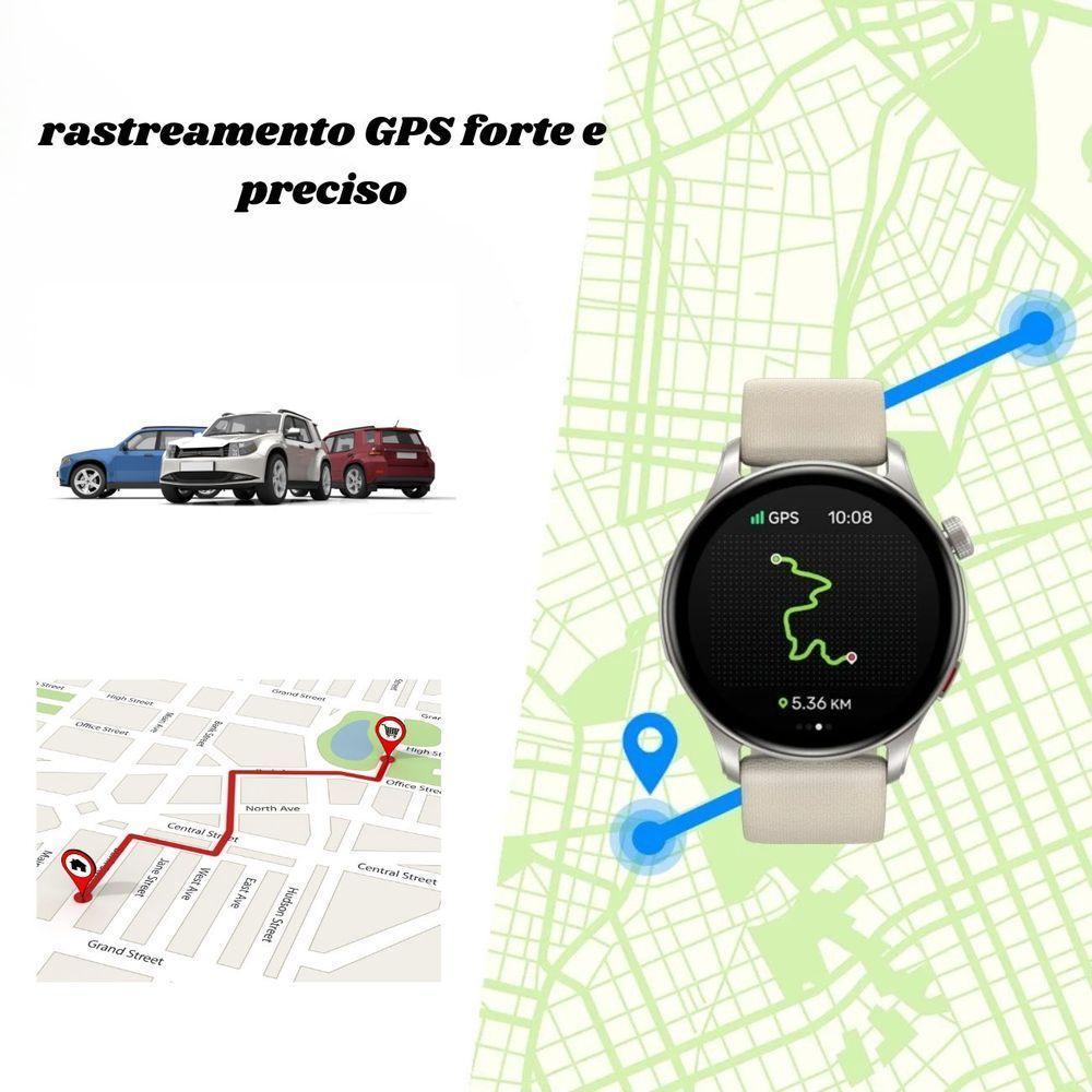 Relógio Zeblaze Btalk 3 1.43 Pulseira Dupla Chamada De Voz Saúde E Fitness Bege - 3