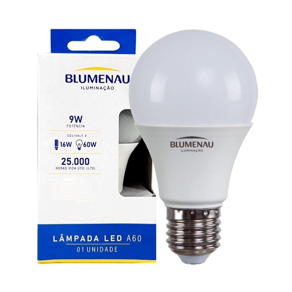 Kit 20 Lâmpadas Led Bulbo A60 9w E27 Bivolt 6500k Frio - 1