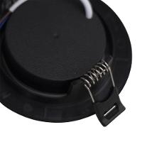 Spot De Led Embutir Slim Mr16 Redondo 6w Preto Bivolt Blumenau 4100k Neutro