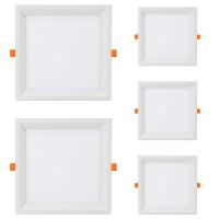 Kit 5 Painel De Led Quadrado Embutir Recuado 12w Bivolt Taschibra 6500k Frio - 1