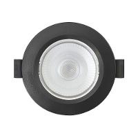 Spot De Led Embutir Slim Par20 Redondo 8w Preto Bivolt Blumenau 4100k Neutro - 1