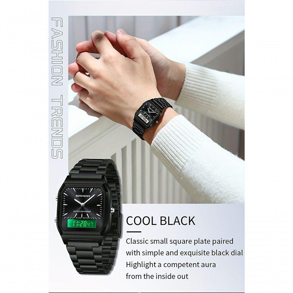 Relógio - Estilo Business Elegante À Prova Da Água Com Cronômetro Preto - 3