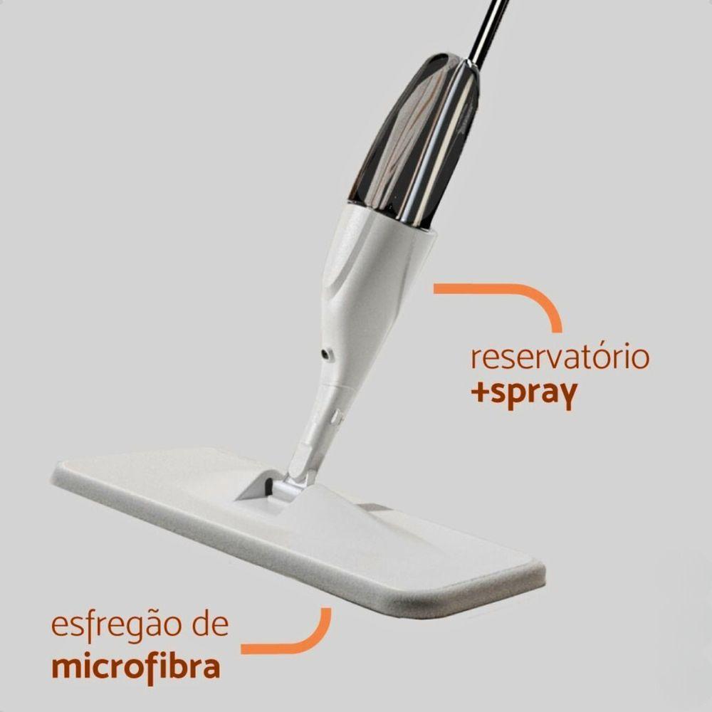Mop Mozcada Spray Slim Com Gatilho E Esfregão De Microfibras - 4