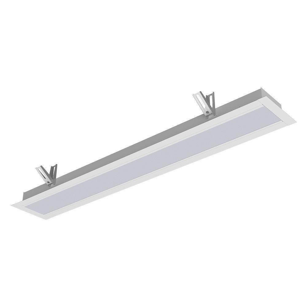 Luminária Embutir Taschibra Vetor Led Linear 35w Bivolt Branca 6500k Frio - 1