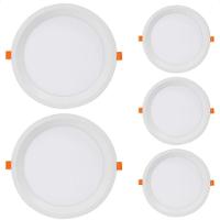 Kit 5 Painel De Led Redondo Embutir Recuado 24w Bivolt Taschibra 6500k Frio - 1