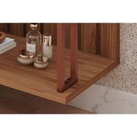 Gabinete De Banheiro Balcão Duna 1 Porta C-cuba 80cm Titanio-freijo - Mgm - 5